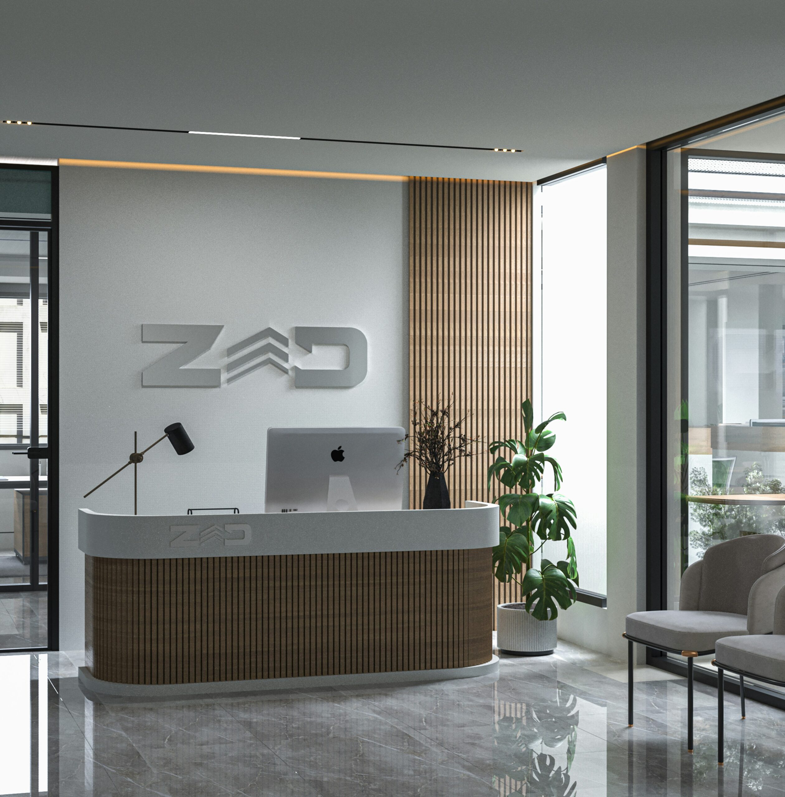 Recepcja w&nbsp;hotelu, biurze, placówce medycznej czy&nbsp;banku